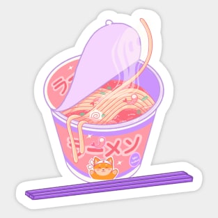 Corgi Cup Noodles Sticker